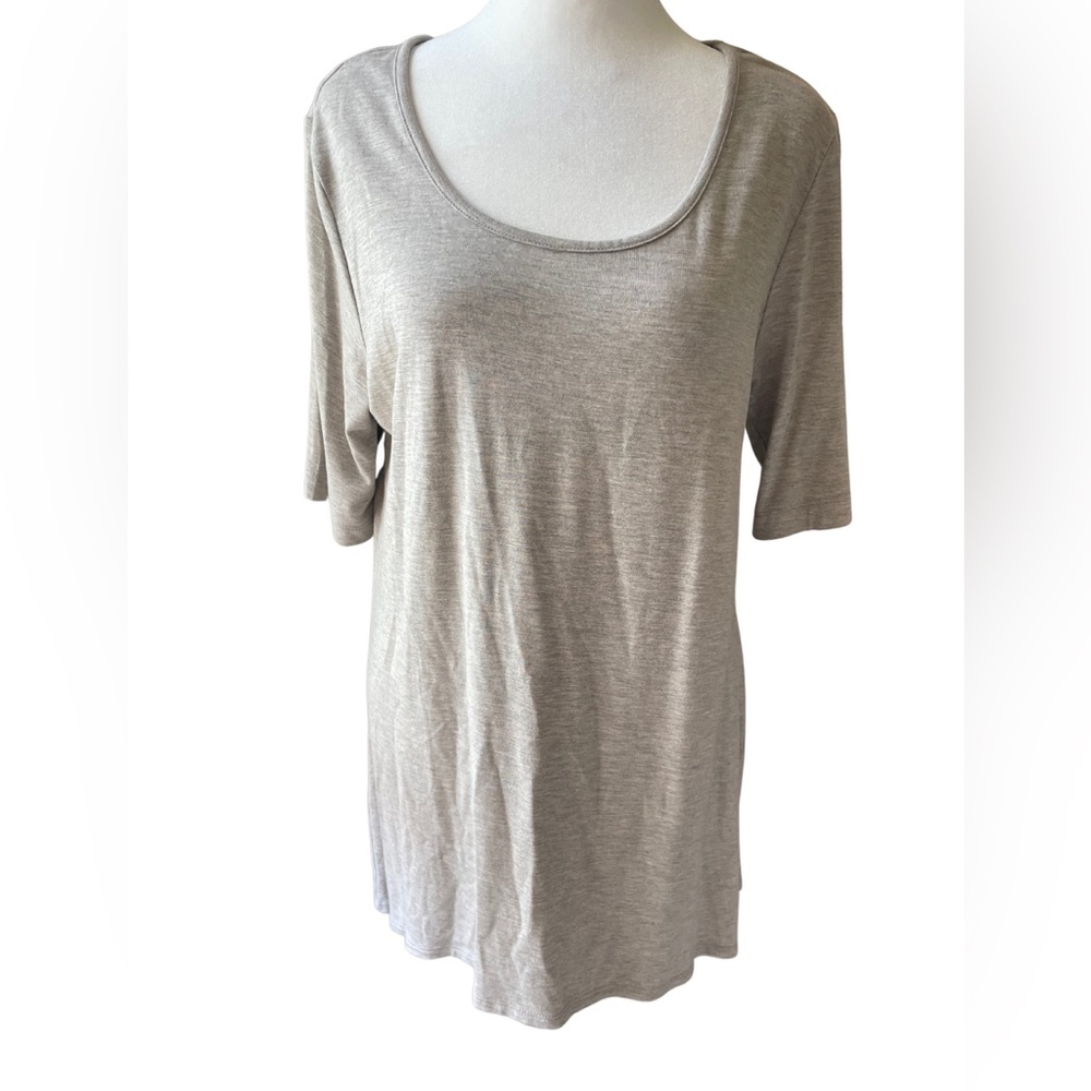 Willi Smith Large Gray Stretch Jersey Top
